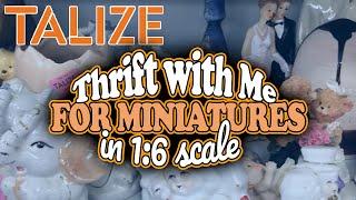 Thrift with Me for Miniatures in One Sixth Scale for Barbie Dollhouses and Dioramas HUGE HAUL 1