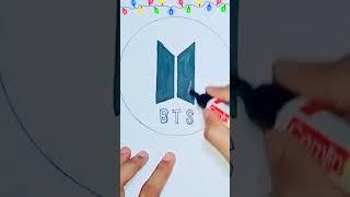 BTS logo   #bts  #shorts #drawing #art