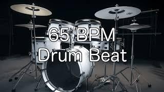 65 BPM Rock Drum Beat for Musical Practise