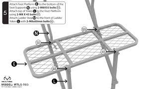 RTLS-503 - Realtree 15' Two Person Ladderstand 3D Assembly Video