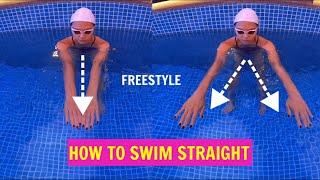 (ENG)How to freestyle swim straight/swimming technique, openwater swimming