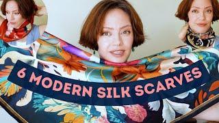 Unveiling my 6 newest silk scarves - new designs!