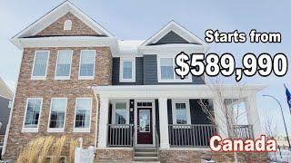 New Single Family Home w/ 2 Car Attached Garage in Calgary, Alberta | House Tour | Mattamy Show Home