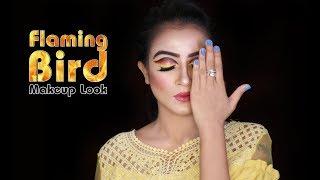 Flaming Bird Makeup Look | Doyel Mash | Kona By Farnaz Alam | Makeup Tutorial