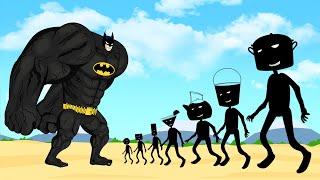 Evolution Of BATMAN Vs Evolution Of MONSTER RADIATION : Returning From The Dead SECRET - FUNNY