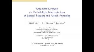 Argument Strength via Probabilistic Interpretations of Logical Support and Attack Principles