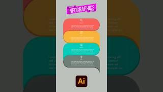 design creative info graphics in Adobe illustrator #design #illustrator #tutorial #shorts