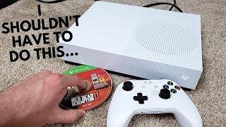 How to Play Game Discs on the DISCLESS XBOX ONE S!!