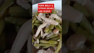 GUAVA SOUP WITH MUSHROOMS ,AND LONG BEANS #music #subscriber #food #pinoyfood