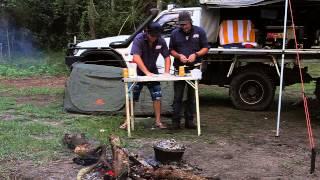 Cheese and Bacon Damper - Bush Cooking 4WD Action