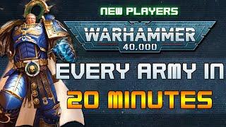 Every 40K Army in 20 Minutes