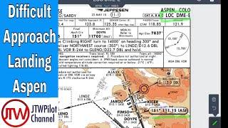 Difficult PilotView Mountain ️ Approach and Landing Aspen