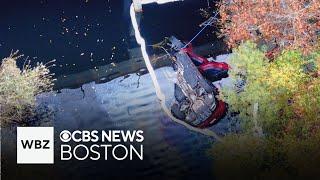 Police investigating after car and body found upside down in Wareham river