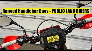 Handle Bar Bags you need!! Public Land Riders | New Honda CRF 300L Luggage | Budget ADV