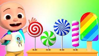 The Colors Song | A to Z Colors Names️ | Colorful Popsicles | Lollipop Song 