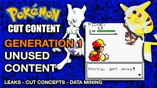 The Unused Content of Pokemon Red/Blue/Yellow | Pokemon Cut Content