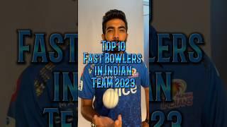 Top 10 Indian Fast Bowlers  #shorts#shortsfeed #cricket #fastest #bowler #speed #india