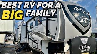 The BEST fifth wheel RV for a BIG family! 2024 Highland Ridge Open Range 395BHS