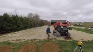 Quick Timelapse of site layout and setting piers and brackets