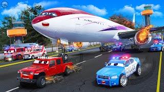 Truck Saves Aeroplane | Plane Crash Landing on Highway | Dangerous Emergency Landing