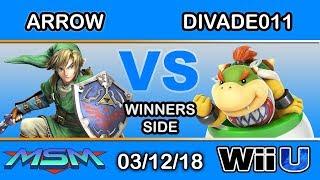 MSM 137 - DCG | Arrow (Link) Vs. Divade011 (Bowser Jr) Winners Side - Smash 4