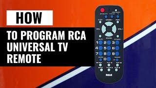 How To Program RCA Universal TV Remote | Step-by-Step