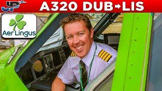 Aer Lingus Airbus A320 Cockpit Dublin to Lisbon