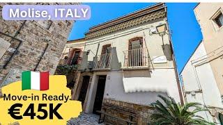 Stone Home for Sale in Molise ITALY. Move in Ready Stone Home with Balconies and Views Close to Sea