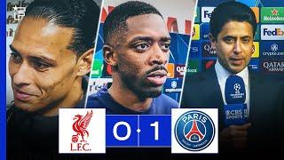 Dembélé en EXTASE, Nasser Al-Khelaïfi EXULTE, Van Dijk RAGE... les réactions après Liverpool - PSG