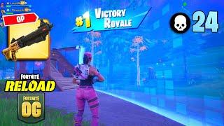 High Elimination Squad Ranked Reload Win Gameplay | Fortnite OG Chapter 5 Season 4 Reload | 24 ELIMS