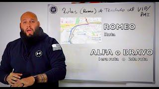 Como realizar las rutas (romeo) para trasladar al VIP de punto X a Y