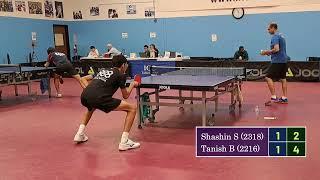 Shashin Shodhan (2318) vs Tanish  (2216) at ICC Joola Autumn Open on 10-28-2023