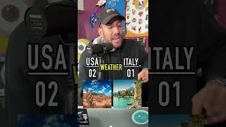 USA vs ITALY! Which Is The Better Country?! #shorts #countries #culture #italy #usa #world #food