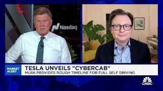 WSJ's Tim Higgins on Tesla's Cybercab robotaxi reveal: These kinds of events are for the faithful