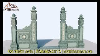Cổng đá tự nhiên đẹp dành cho nhà thờ họ, khu lăng mộ, đình chùa