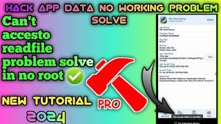 Hack App Data Problem Solve In No Root|2024|ShobiGamerz