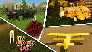 PLANE, DOG, NEW VEHICLE, HAMER, SPECIAL PAINTER - My Village Life Update #1 | Radex