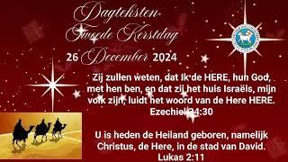 Dagteksten en Gebed 26 December 2024