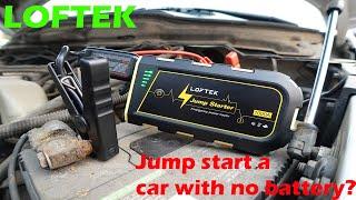 LOFTEK 1000 amp jump starter  (will it start a car with no battery?)