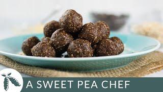 No-Bake Chocolate Peanut Butter Energy Balls | A Sweet Pea Chef