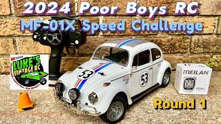 2024 TAMIYA MF-01X POOR BOYS RC SPEED RUN CHALLENGE RACE 1