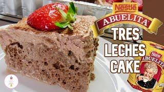 CHOCOLATE TRES LECHES CAKE | THREE MILKS CAKE