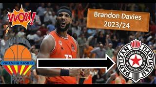 Brandon Davies ● 2023/24 Best Plays & Highlights ● Valencia Basket