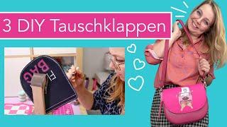 Kreatives Experiment mit Leder: 3 neue DIY Tauschklappen für meine Saddle Bag