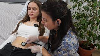 ASMR Detailed Abdominal Assessment | Physical Examination, Sensory Check, Soft Spoken Role Play