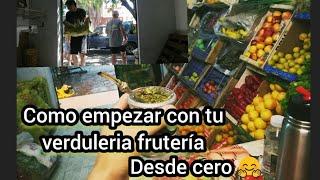 Como empezar tu Emprendimiento tu negocio verduleria frutería desde cero  LEGUMBRERIA