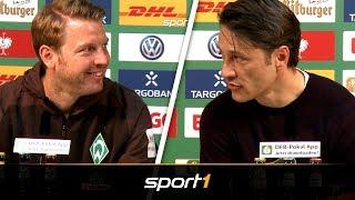 "Dumm angestellt" Kovac und Kohfeldt im hitzigen Elfmeter-Clinch | SPORT1