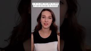 No.2 of 10 Florida Laws you NEED to Know | Moving to Florida