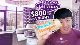 48 HOUR The Cosmopolitan Hotel LANAI SUITE & FOOD REVIEW & Trying JOLLIBEE Las Vegas