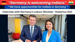 Germany Labour Minister sharing Study and Job Opportunities for Indians in Germany